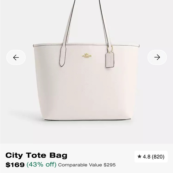 Coach City Tote Bag - Picture 8 of 12